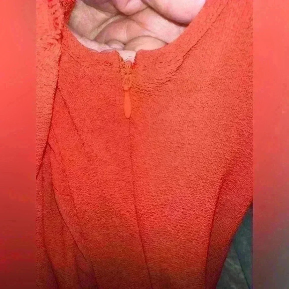 NWT Orange Off Shoulder Jumpsuit Size Small - Picture 5 of 5